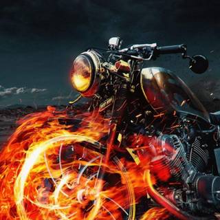 Biker phone wallpaper