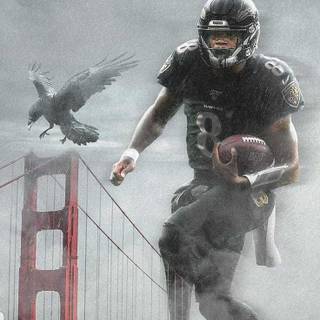 Lamar Jackson iPhone wallpaper