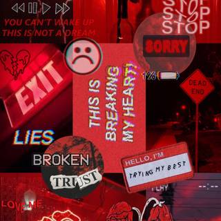 Aesthetic red iPhone wallpaper