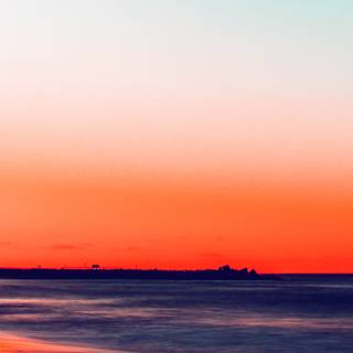 Beach sunset iPhone wallpaper