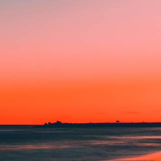 Beach sunset iPhone wallpaper