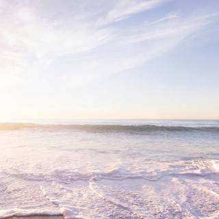 Beach sunset iPhone wallpaper