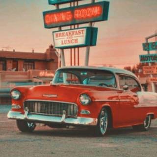 Vintage car iPhone wallpaper