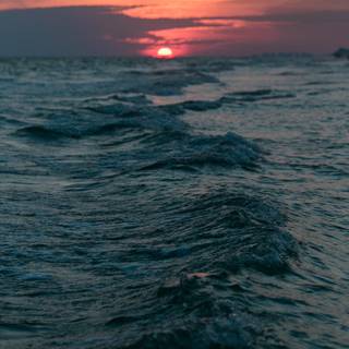 Beach sunset iPhone wallpaper
