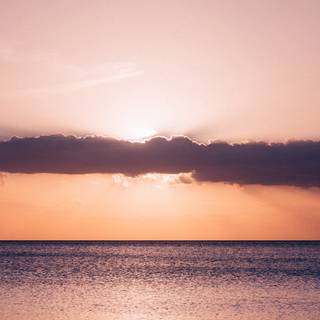 Beach sunset iPhone wallpaper