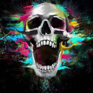 Skulls iPhone wallpaper