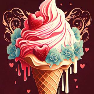 Ice cream iPhone wallpaper