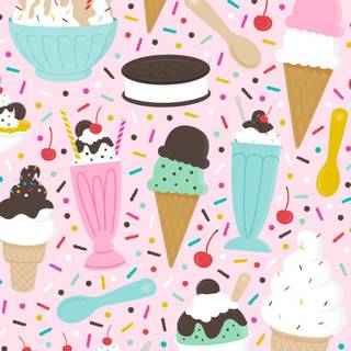 Ice cream iPhone wallpaper