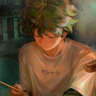 Anime study phone wallpaper