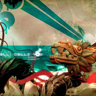 Mexican dragon wallpaper