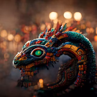 Mexican dragon wallpaper