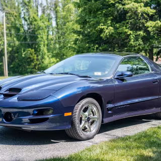 Navy blue Pontiac Firebird 2001 wallpaper