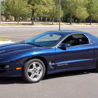 Navy blue Pontiac Firebird 2001 wallpaper