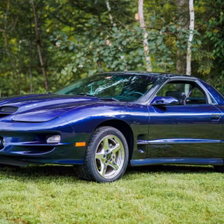 Navy blue Pontiac Firebird 2001 wallpaper