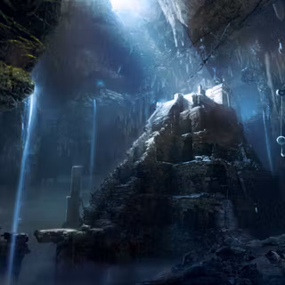 Dark temple wallpaper