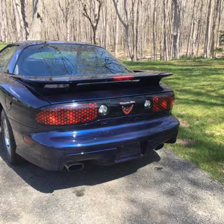 Navy blue Pontiac Firebird 2001 wallpaper