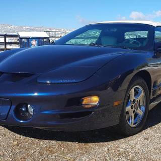 Navy blue Pontiac Firebird 2001 wallpaper