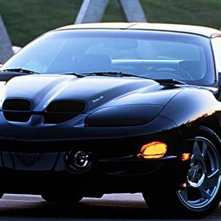 Navy blue Pontiac Firebird 2001 wallpaper