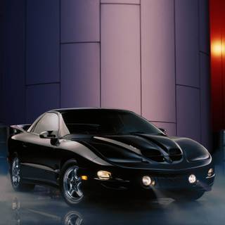 Navy blue Pontiac Firebird 2001 wallpaper