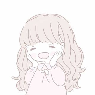 Cute Chibi girl drawing wallpaper