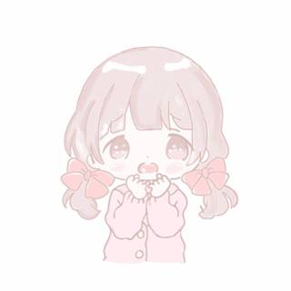 Cute Chibi girl drawing wallpaper