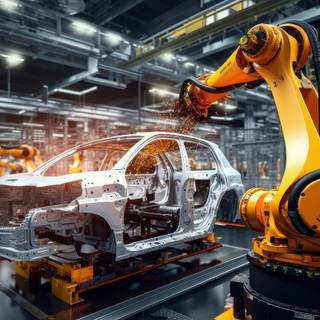 Assembly line wallpaper