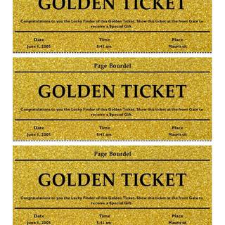 Golden ticket wallpaper