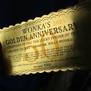 Golden ticket wallpaper