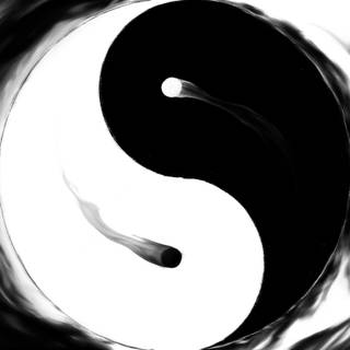 Yin-yang symbol wallpaper