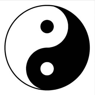 Yin-yang symbol wallpaper