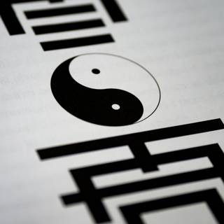 Yin-yang symbol wallpaper