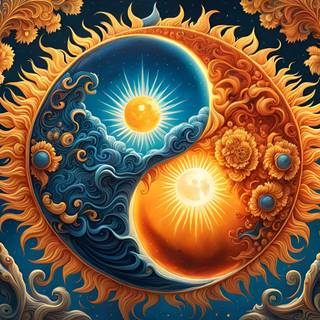 Yin-yang symbol wallpaper