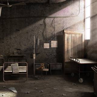 Abandoned hospital wallpaper
