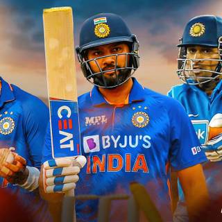Dhoni Virat Rohit wallpaper
