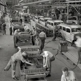 Assembly line wallpaper