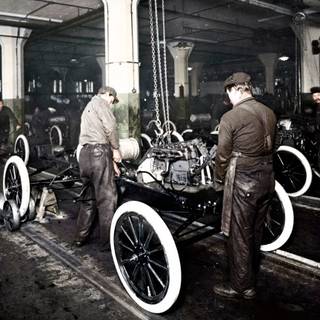 Assembly line wallpaper