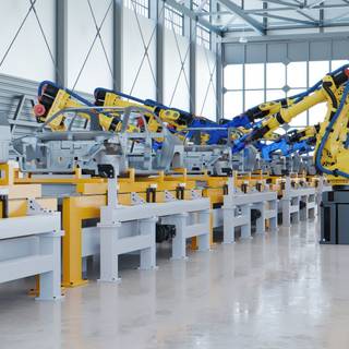 Assembly line wallpaper