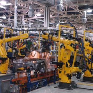 Assembly line wallpaper