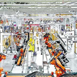 Assembly line wallpaper