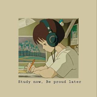 Kawaii study wallpaper