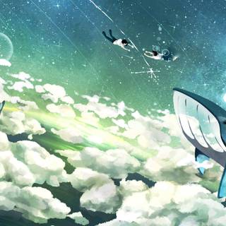 Whale anime wallpaper
