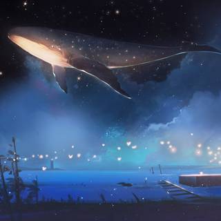 Whale anime wallpaper