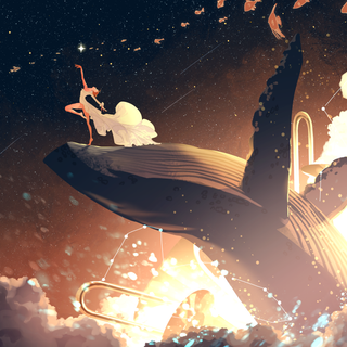 Whale anime wallpaper