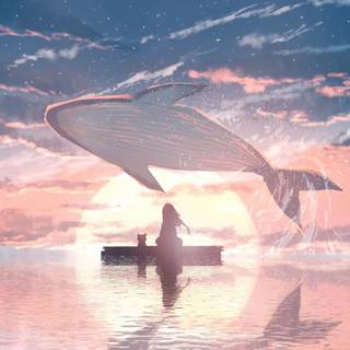 Whale anime wallpaper