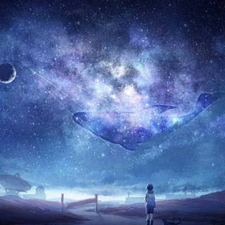 Whale anime wallpaper