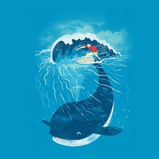 Whale anime wallpaper