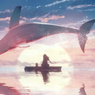 Whale anime wallpaper