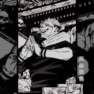 Sukuna black wallpaper