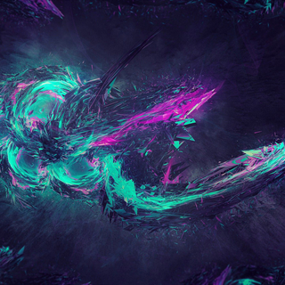 Cyan purple wallpaper