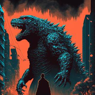 Godzilla iPhone HD wallpaper